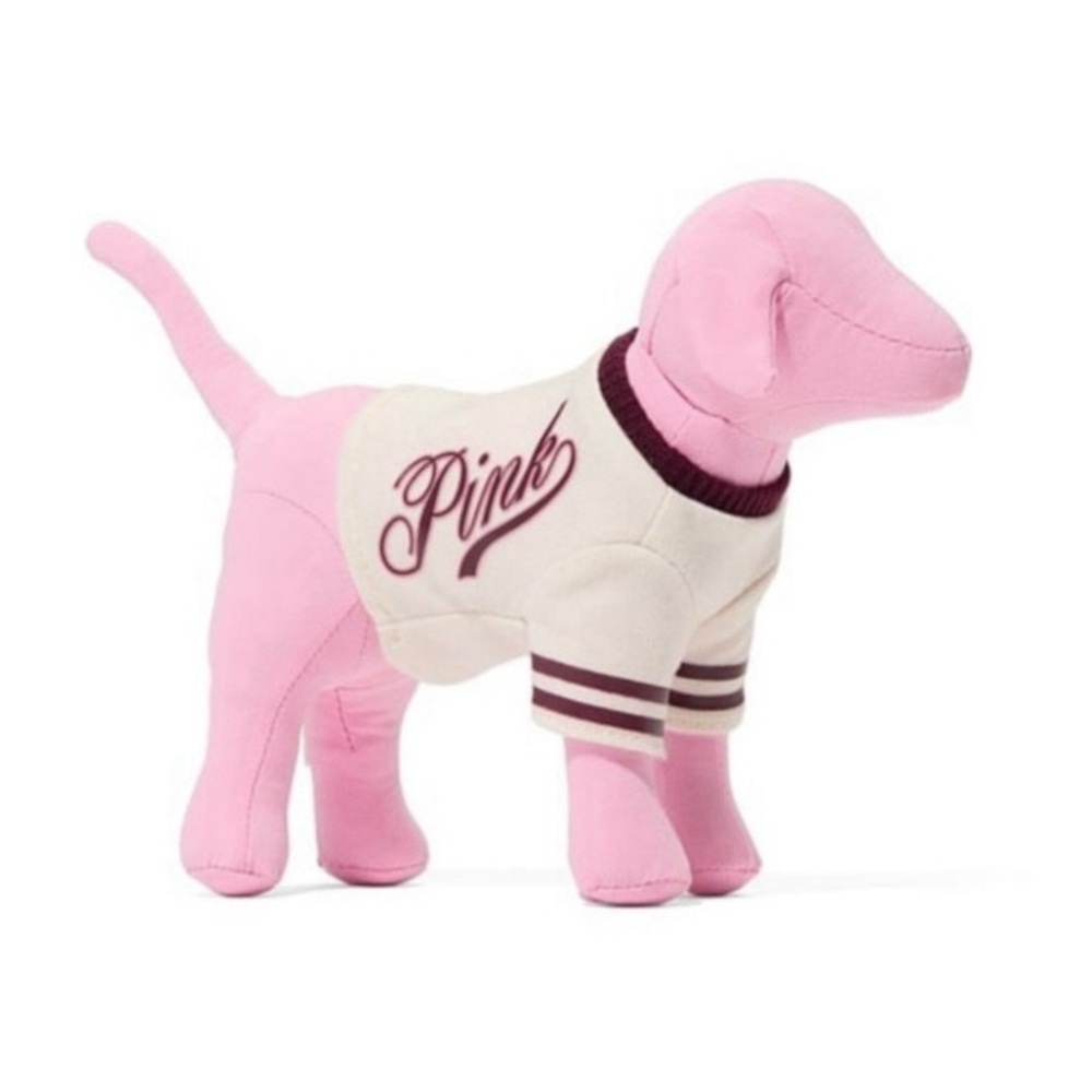 PINK Victoria's Secret Pink Dog Plush with Cream Sweater